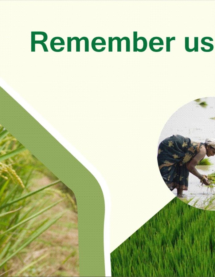 Remember Us in every meal